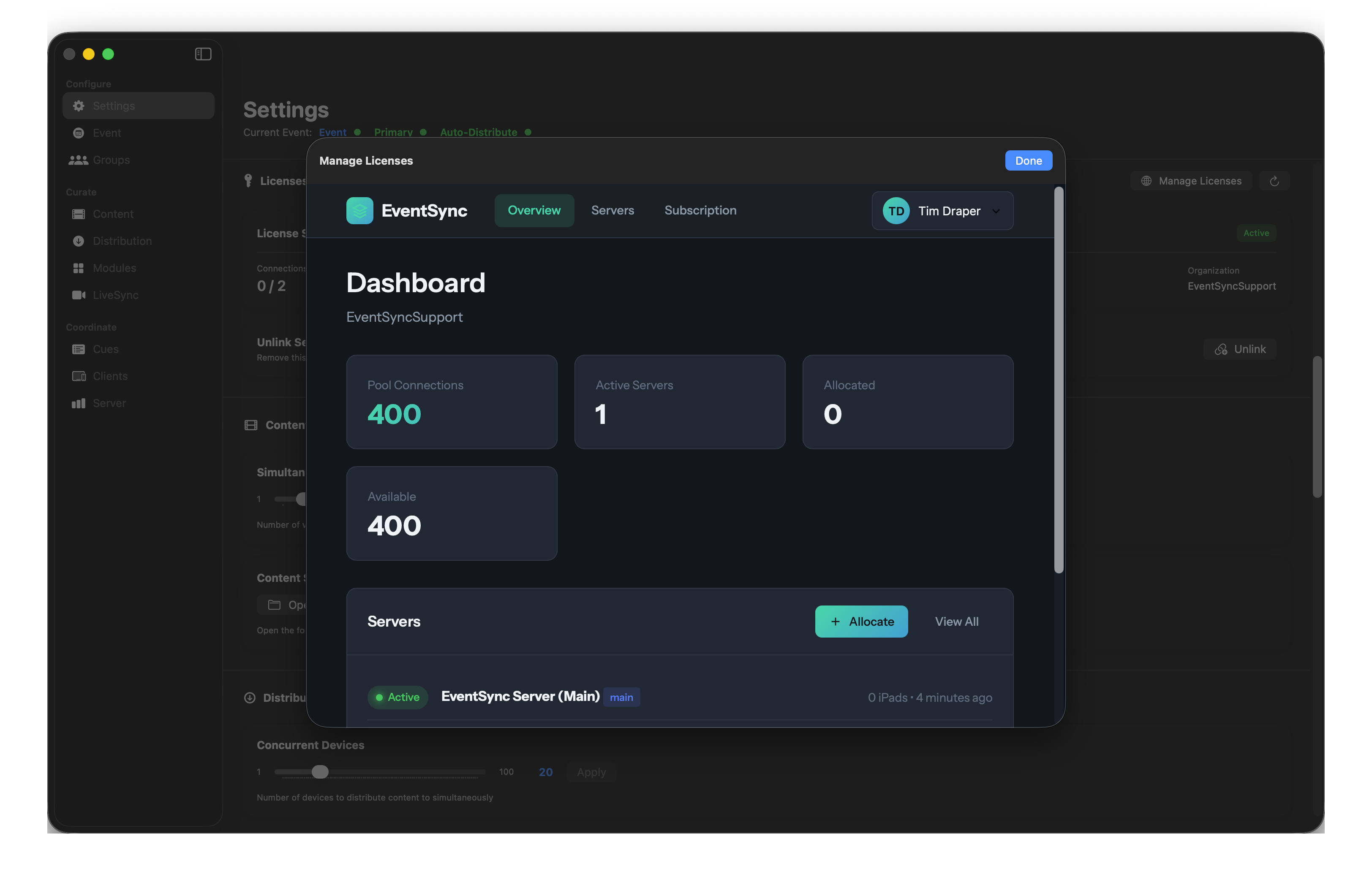 License overview